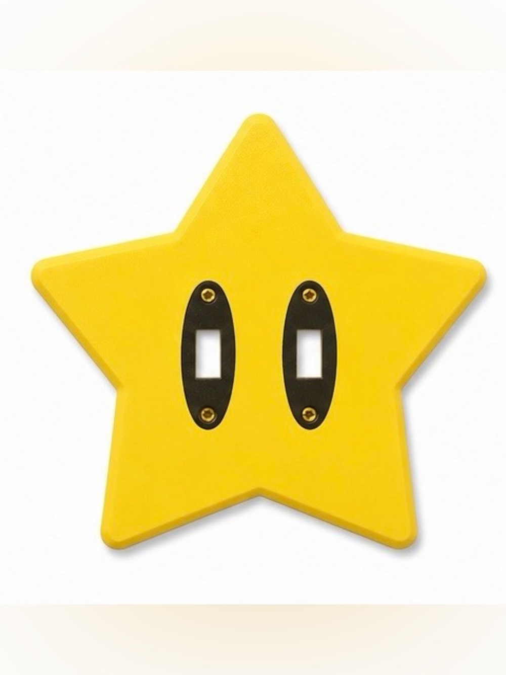 2/$25 3D Printed Super Nintendo Mario Star Double Light Switch Cover Wall Plate